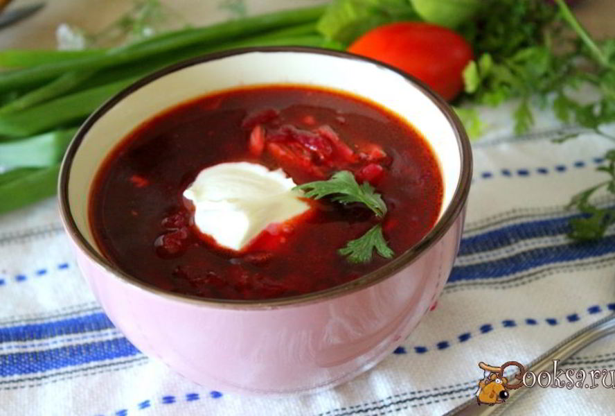 Свекольник с цыпленком