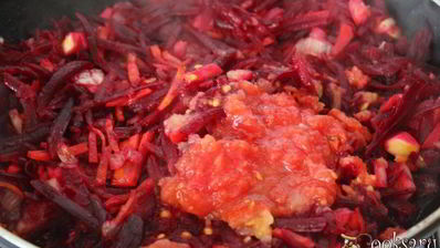 свекольник с цыпленком