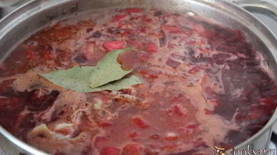 свекольник с цыпленком