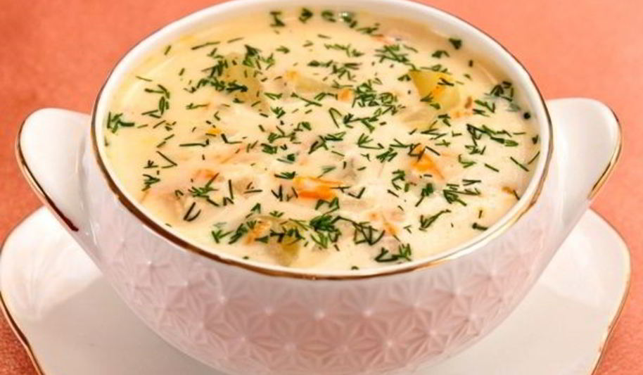Рецепт классического сырного супа с овощами