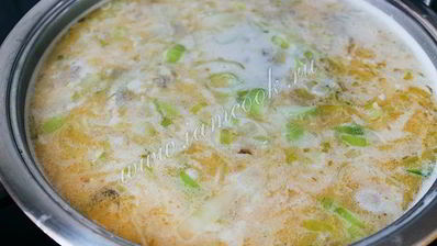 немецкий сырный суп k sesuppe