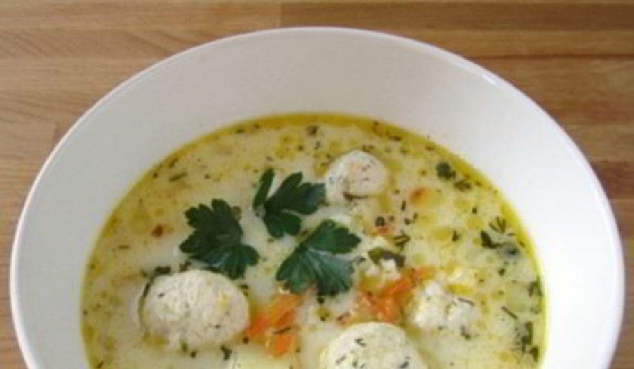 Рецепт супа сырного с фрикадельками по-французски