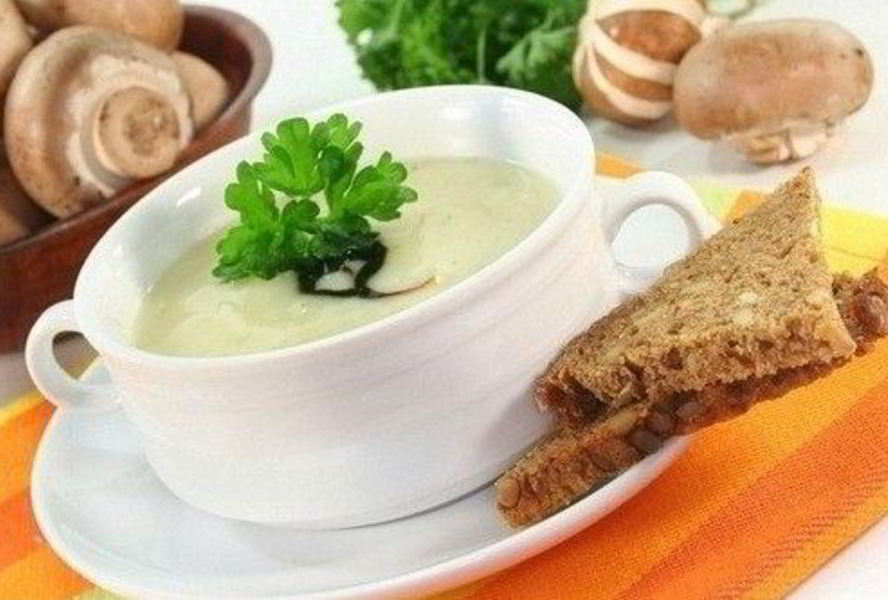 Сырный картофельный суп с шампиньонами