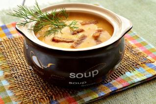 Сырный крем-суп с курицей