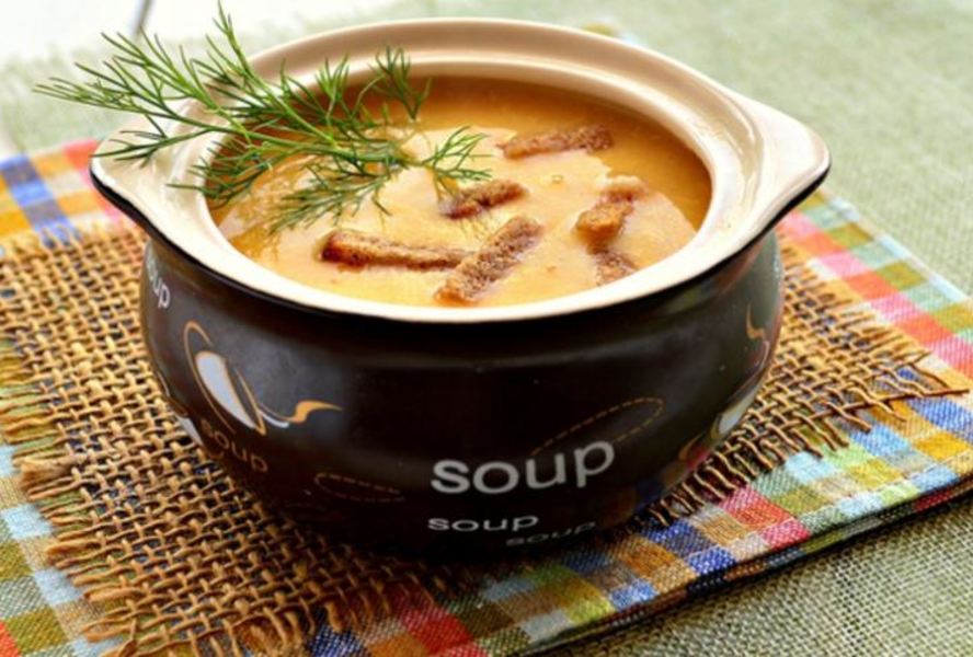 Сырный крем-суп с курицей