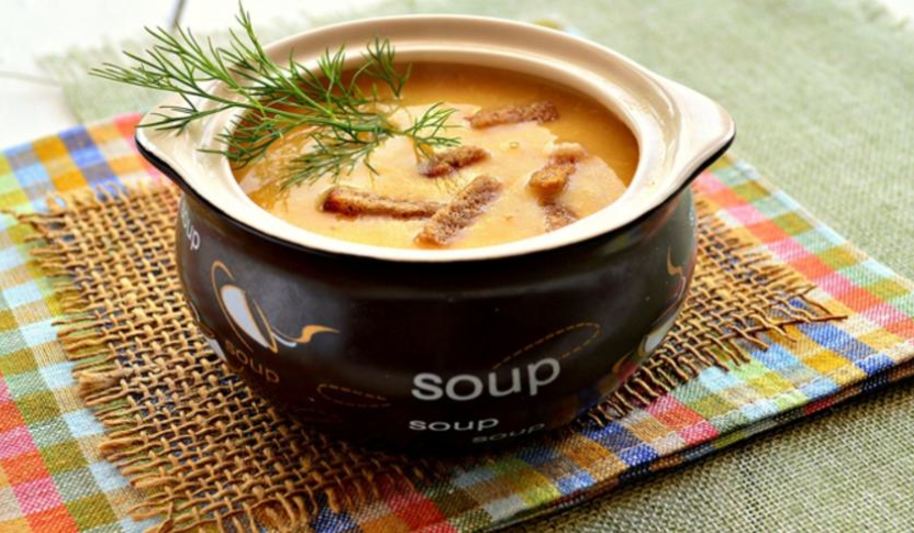 Рецепт сырного крема-супа с курицей
