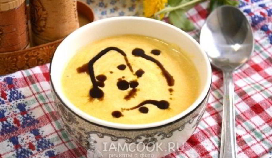 Рецепт сырного крема-супа с тыквой