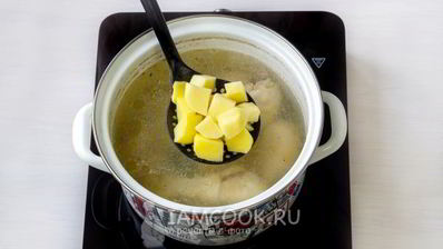 сырный суп из плавленного сыра с курицей