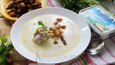 сырный суп по-французски с курицей