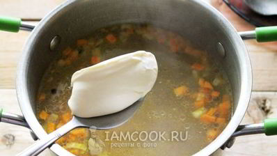 сырный суп по-французски с курицей