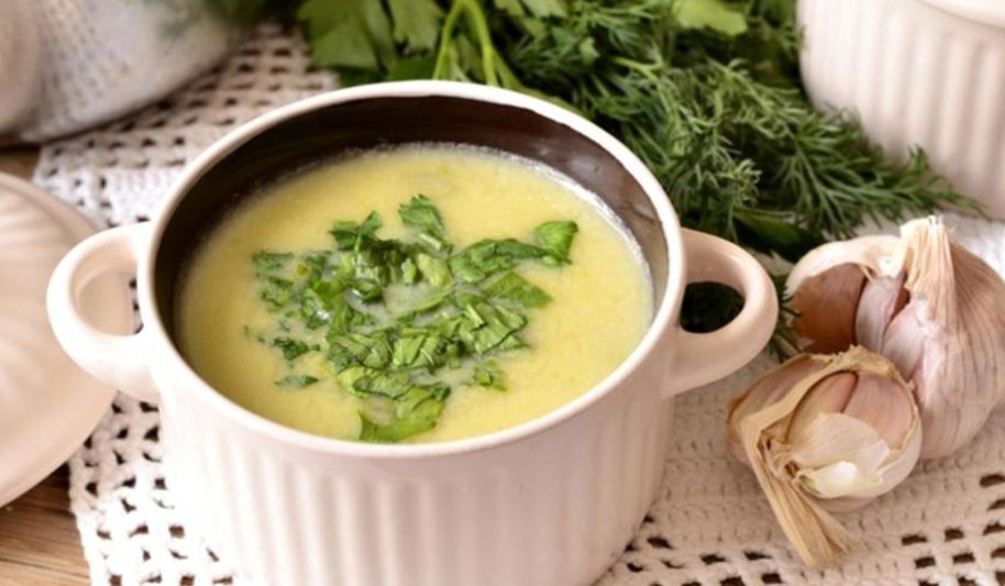 Рецепт сырного супа-пюре с кабачком