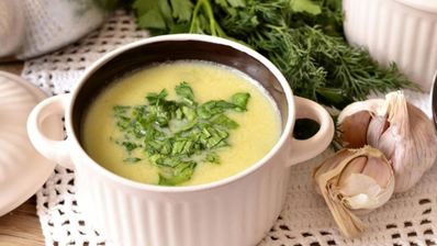 сырный суп-пюре с кабачком