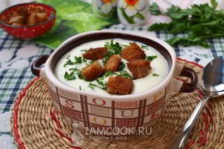 Сырный суп-пюре с картофелем