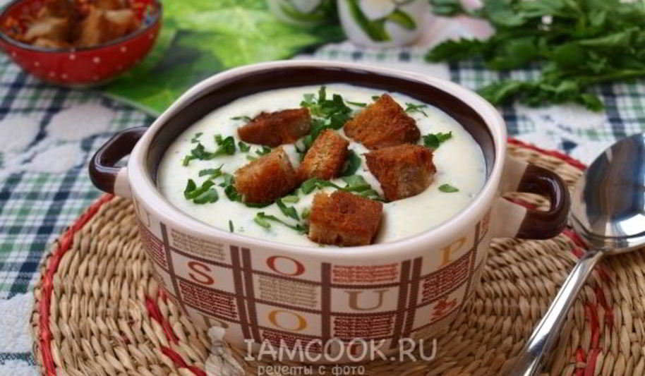 Рецепт сырного супа-пюре с картофелем