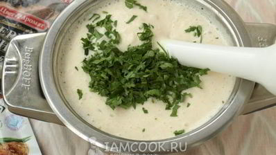 сырный суп-пюре с картофелем