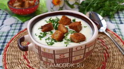 сырный суп-пюре с картофелем