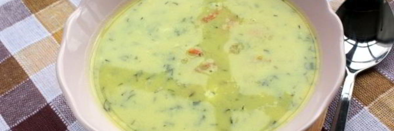 Сырный суп пюре с креветками