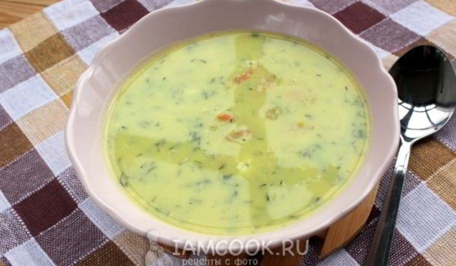 Рецепт сырного супа пюре с креветками