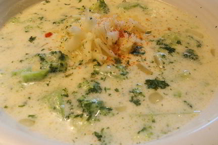 Сырный суп с брокколи