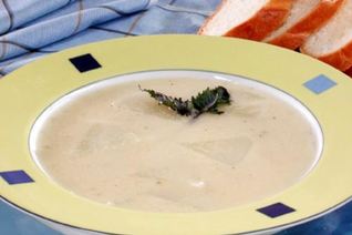 Сырный суп с кольраби