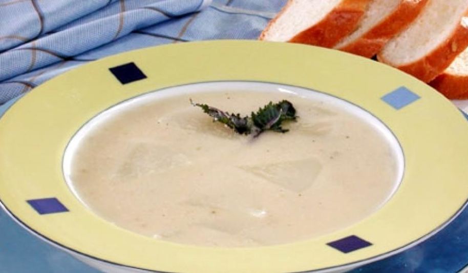 Рецепт сырного супа с кольраби