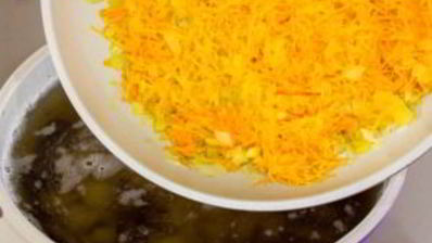 сырный суп с опятами