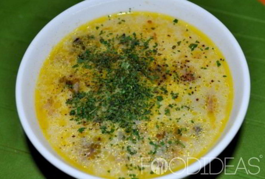 Сырный суп с шампиньонами