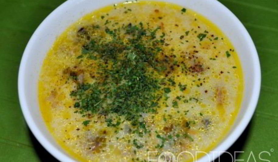 Рецепт сырного супа с шампиньонами