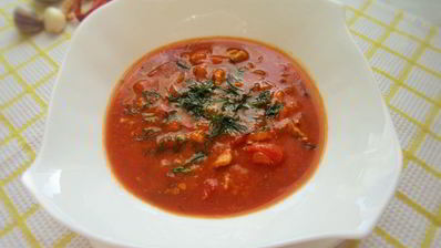 томатный рыбный суп