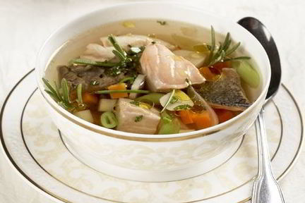 Уха из ершей с корнем сельдерея