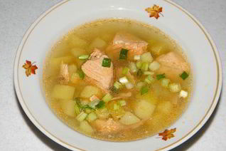 Уха из семги