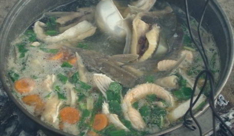 Рецепт ухи из стерляди и семги