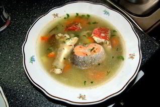 Уха на тройном бульоне