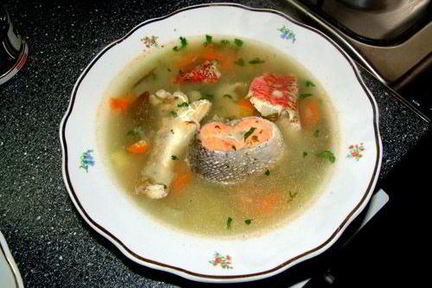 Уха на тройном бульоне