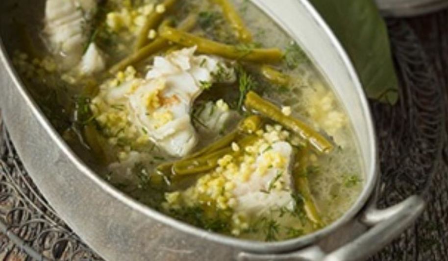 Рецепт ухи с пшеном, зеленой фасолью и водкой