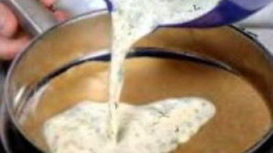 зеленый суп с яичным суфле