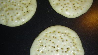 блинчики арабские с творожно-клубничной начинкой