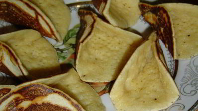 блинчики арабские с творожно-клубничной начинкой