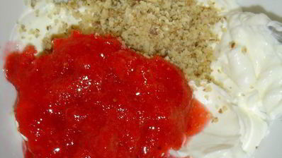 блинчики арабские с творожно-клубничной начинкой