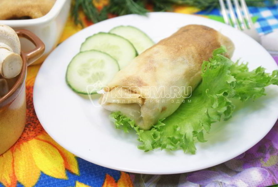 Блинчики фаршированные фаршем