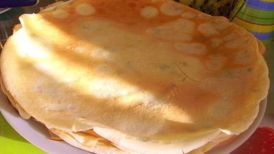 блинчики фаршированные курицей с соусом бешамель