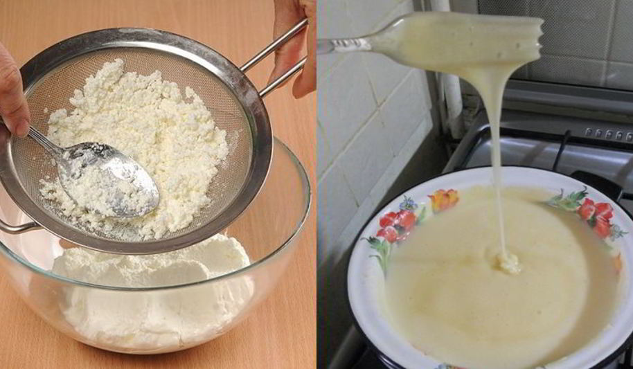 Рецепт блинчиков на молоке с творогом