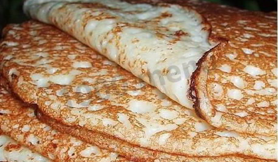 Рецепт блинчиков на теплом молоке