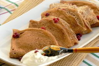 Блинчики пшенично-гречневые