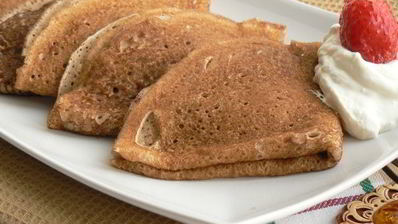 блинчики пшенично-гречневые