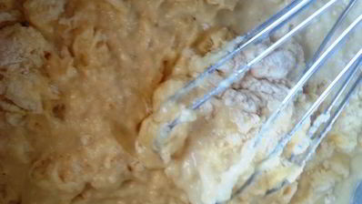 блинчики с копченым окороком и вареным яйцом