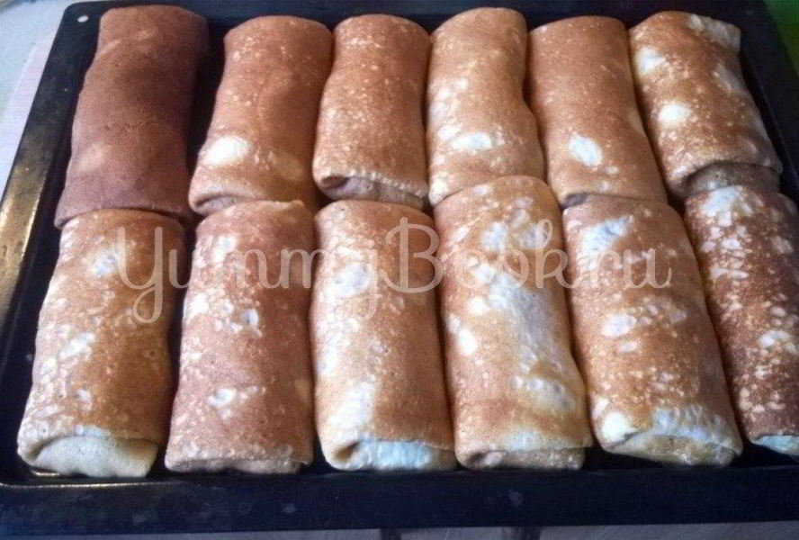 Блинчики с курицей и грибами