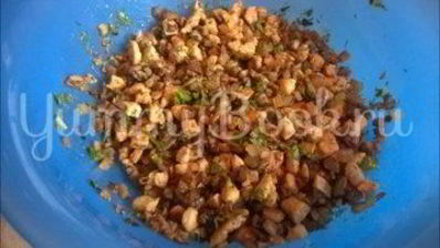 блинчики с курицей и грибами