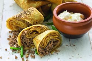 Блинчики с мясом