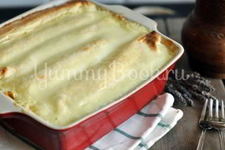 Блинчики с творогом, запеченные в сметане